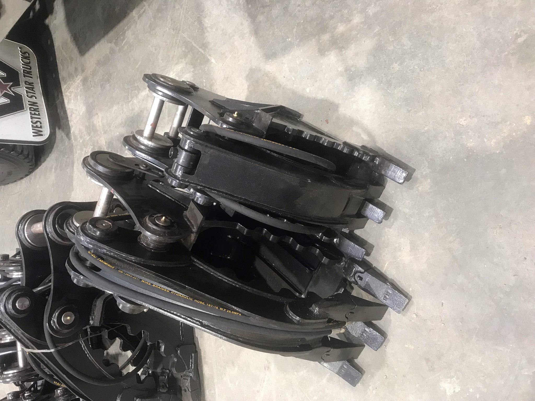 excavator on construction site